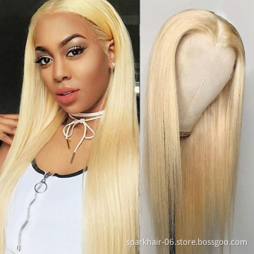 Factory Outlet Chinese Braided Hair 613 Blonde Long Raw Human Hair 13x4 Lace Frontal Wigs Short Cut Bob 4x4 Lace Closure Wig
